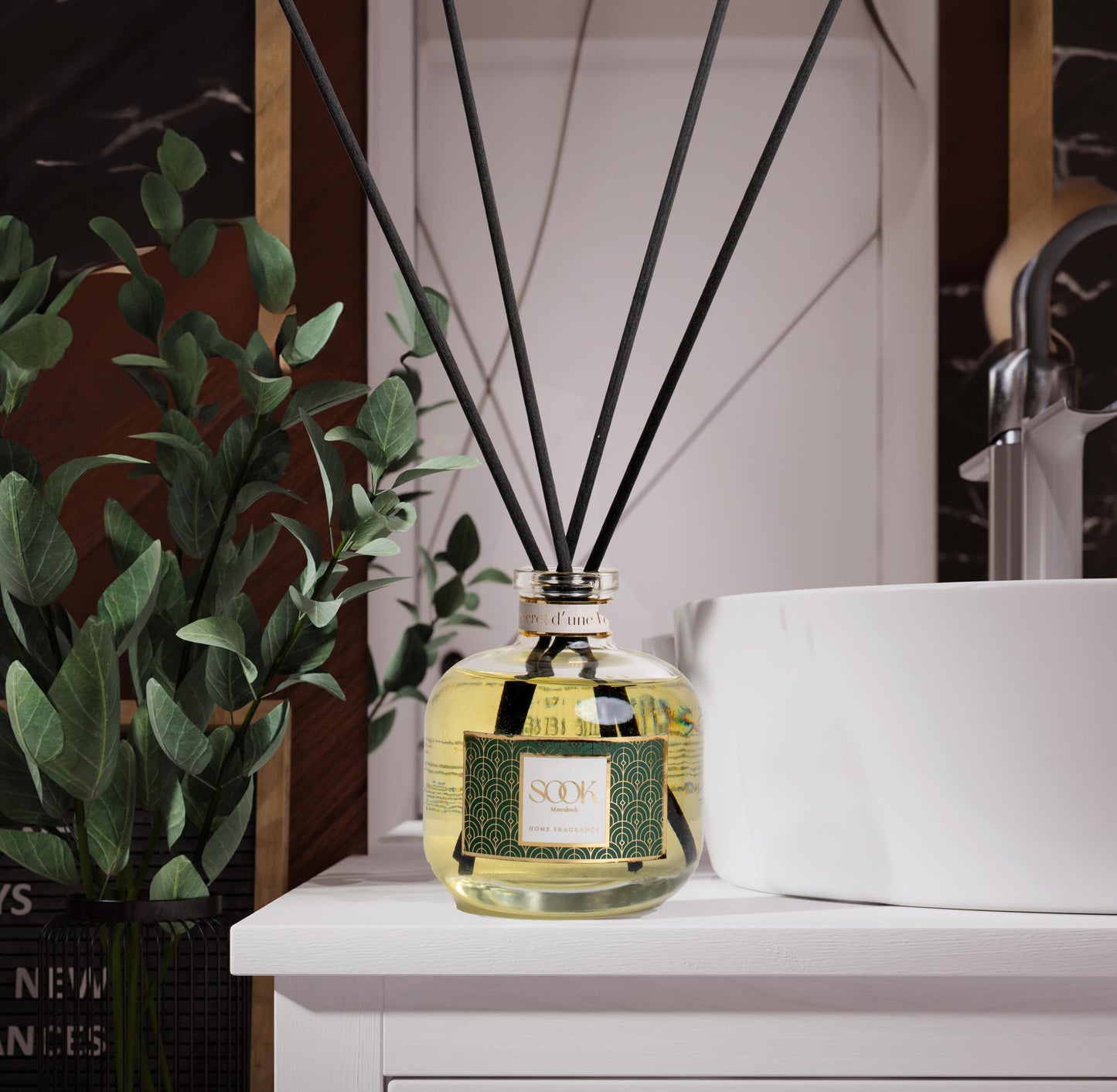 Diffuseur de parfum d'ambiance de luxe Maroc - Thé - verveine